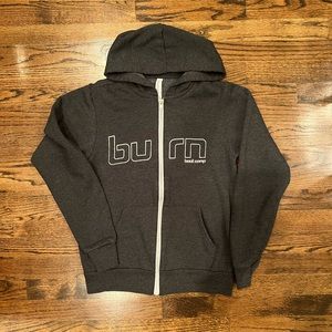 Burn Boot Camp Dark Grey Hoodie Jacket - Women’s Small